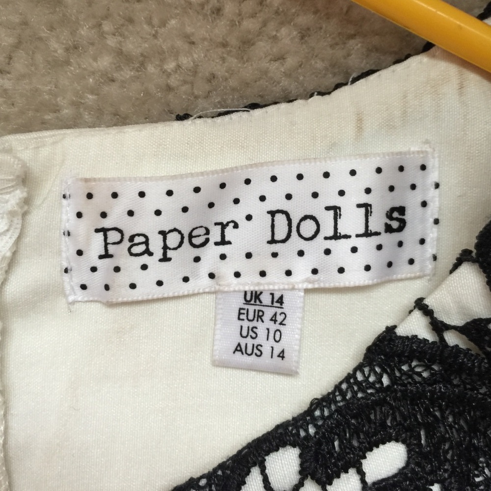 Paper Doll Dress (off white/cream) - Picture 2 of 4